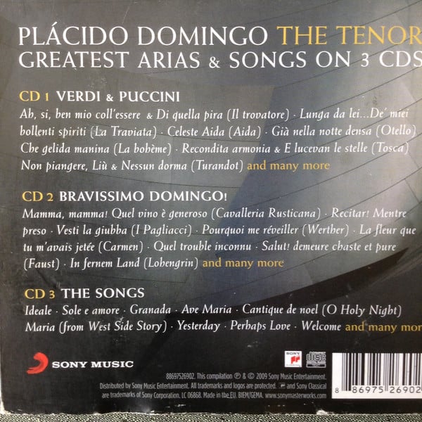 Placido Domingo : The Tenor (CD, Comp, Box)