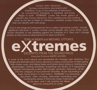 Tony Klinger And Michael Lytton : Extremes (Excerpts From The Soundtrack)  (CD, Album, RM + DVD-V, NTSC)