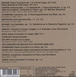Arturo Benedetti Michelangeli : Mozart • Chopin • Schumann • Beethoven • Brahms • Debussy • Bach • Scarlatti • Galuppi (10xCD, Comp + Box)