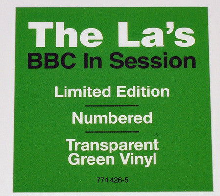 The La's : BBC In Session (LP, Album, Ltd, Num, Gre)