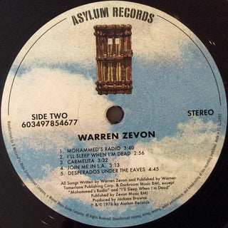 Warren Zevon : Warren Zevon (LP, Album, RE, 180)
