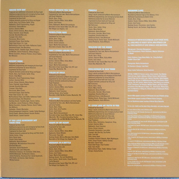 Sting : My Songs (2xLP, Album, 180)