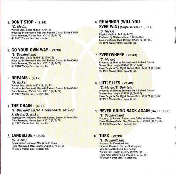 Fleetwood Mac : 50 Years - Don't Stop (CD, Album, Comp)