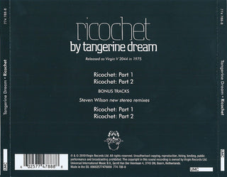 Tangerine Dream : Ricochet (CD, Album, RE, RM)