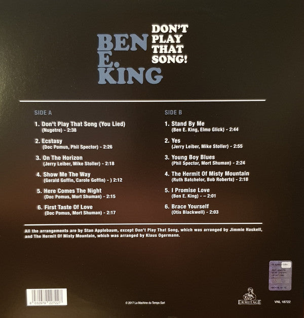 Ben E. King : Don't Play That Song! (LP, Album, RE, 180)