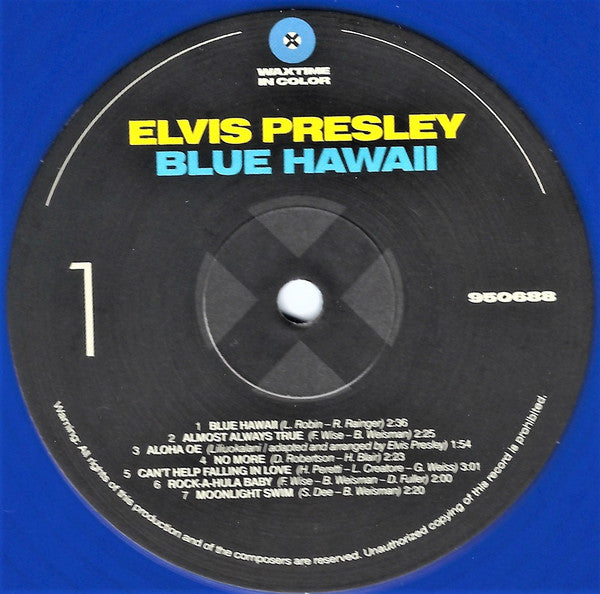 Elvis Presley : Blue Hawaii (LP, Album, Ltd, RE, Blu)