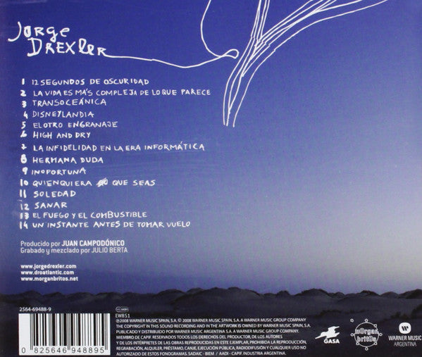 Jorge Drexler : 12 Segundos De Oscuridad (CD, Album, RE)