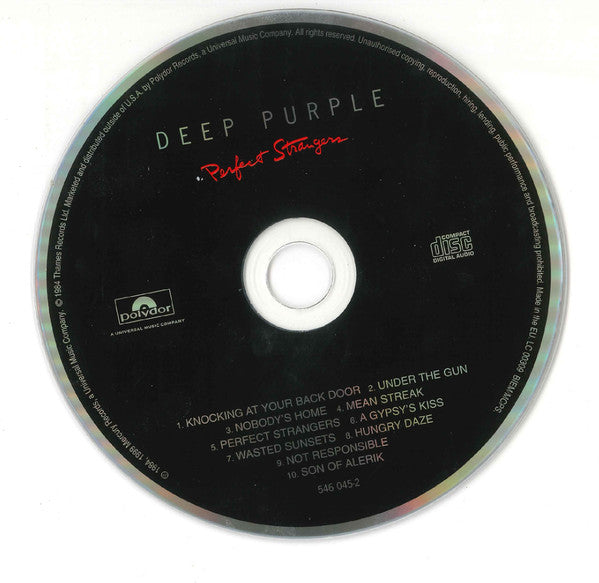 Deep Purple : Perfect Strangers (CD, Album, RE, RM, RP, EDC)