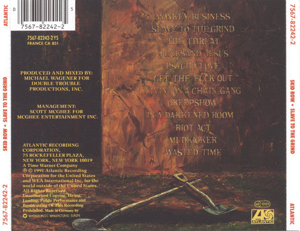 Skid Row : Slave To The Grind (CD, Album, RE, RP)
