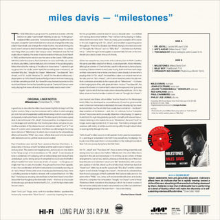 Miles Davis : Milestones (LP, Album, Ltd, RE, RM, 180)