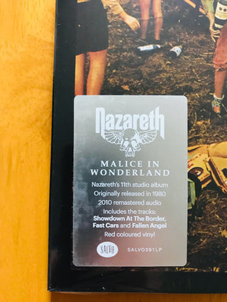 Nazareth (2) : Malice In Wonderland (LP, Album, RE, RM, Red)