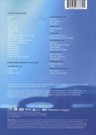 New Order : Live In Glasgow (2xDVD-V, Copy Prot., Multichannel, NTSC)