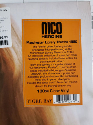 Nico (3) : Heroine - Manchester Library Theatre 1980 (LP, Album, RE, 180)