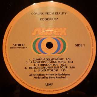 Rodriguez* : Coming From Reality (LP, Album, RE, RM)