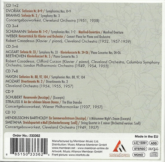 George Szell : Eleganz Und Finesse = Elegance And Finesse (10xCD, Comp + Box)