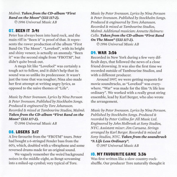 The Cardigans : Best Of (CD, Comp, RE)