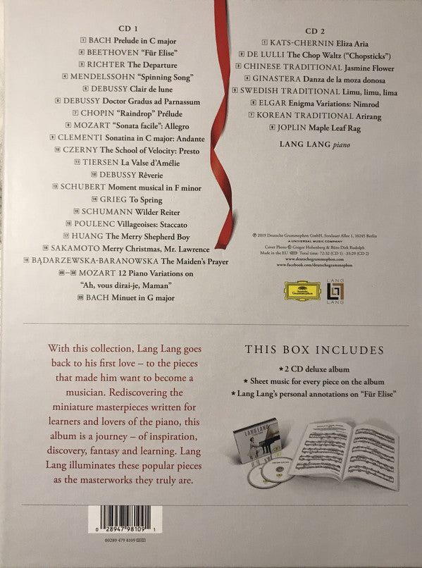 Lang Lang : Piano Book  (2xCD, Dlx + Box, Ltd, Sco)
