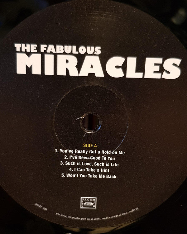 The Miracles : The Fabulous Miracles (LP, Album, RE, Unofficial, 180)
