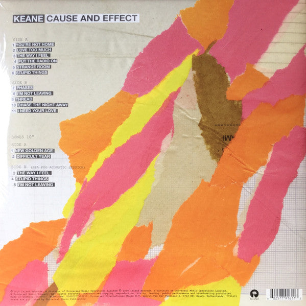 Keane : Cause And Effect (LP, Album, 180 + 10", EP, Lig)