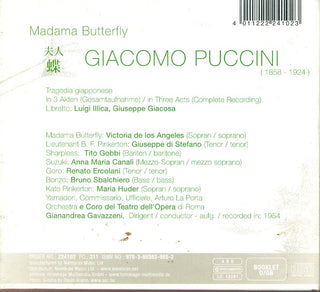 Giacomo Puccini : Madama Butterfly (2xCD, Album, Mono, RE, RM, 24 )