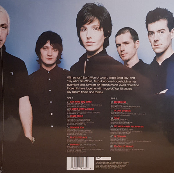 Texas : Say What You Want - The Collection (LP, Comp)