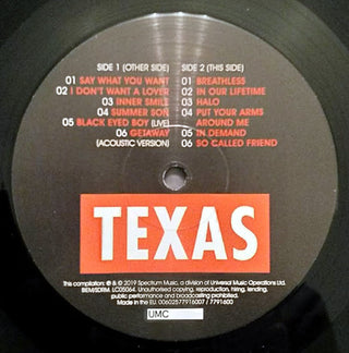 Texas : Say What You Want - The Collection (LP, Comp)