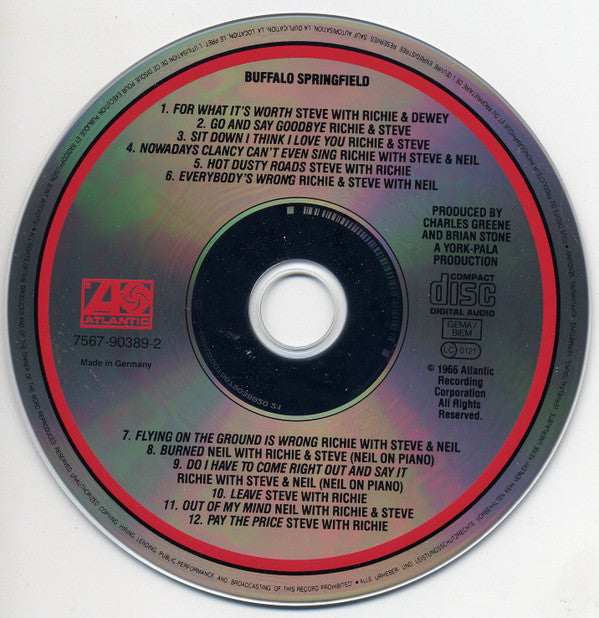Buffalo Springfield : Buffalo Springfield (CD, Album, RE)
