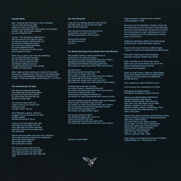 King Crimson : The ReconstruKction Of Light (2xLP, Album, RE, RM, 200)