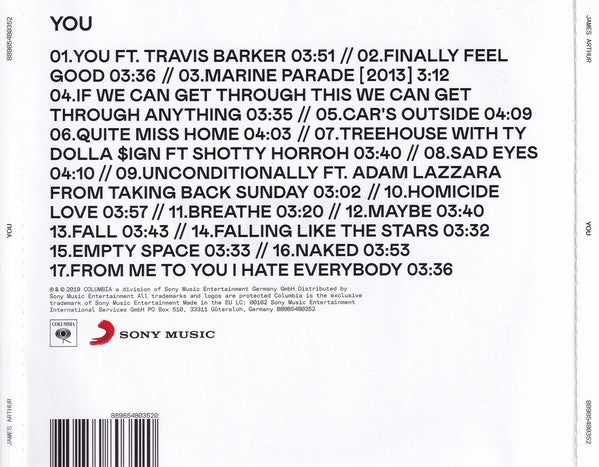James Arthur (2) : You (CD, Album)