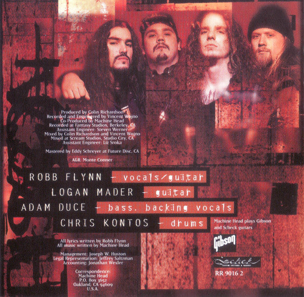 Machine Head (3) : Burn My Eyes (CD, Album, RE, RP)