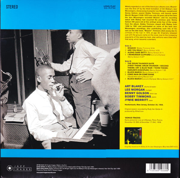 Art Blakey & The Jazz Messengers : Moanin’ (LP, Album, Ltd, RE, 180)