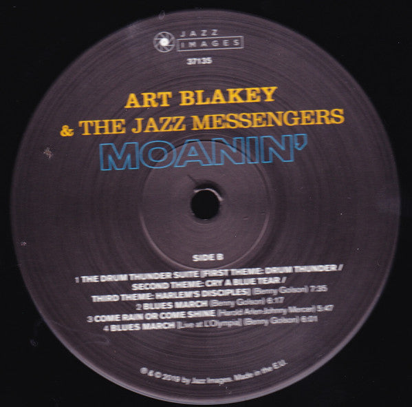 Art Blakey & The Jazz Messengers : Moanin’ (LP, Album, Ltd, RE, 180)