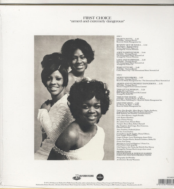 First Choice : Armed And Extremely Dangerous (LP, Album, RE, 180)