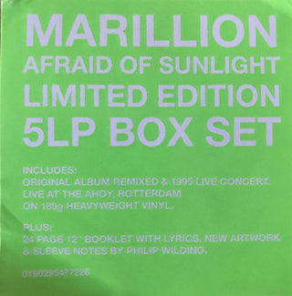 Marillion : Afraid Of Sunlight (2xLP, Album, RE, RM, Rem + 3xLP, Album, 180 + Box,)