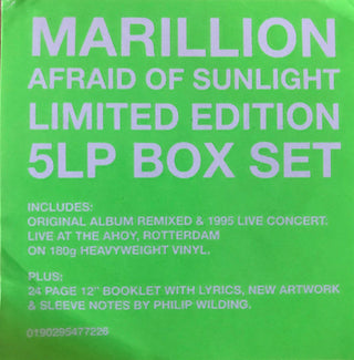 Marillion : Afraid Of Sunlight (2xLP, Album, RE, RM, Rem + 3xLP, Album, 180 + Box,)