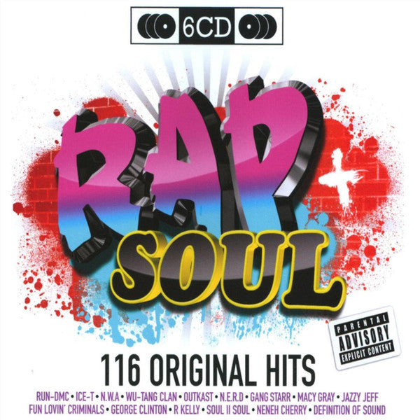 Various : Rap + Soul - 116 Original Hits (6xCD, Comp + Box)