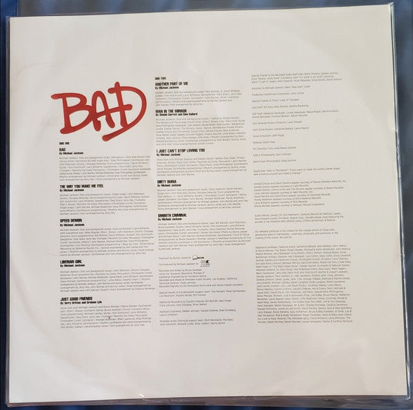 Michael Jackson : Bad  (LP, Album, Pic, RE)