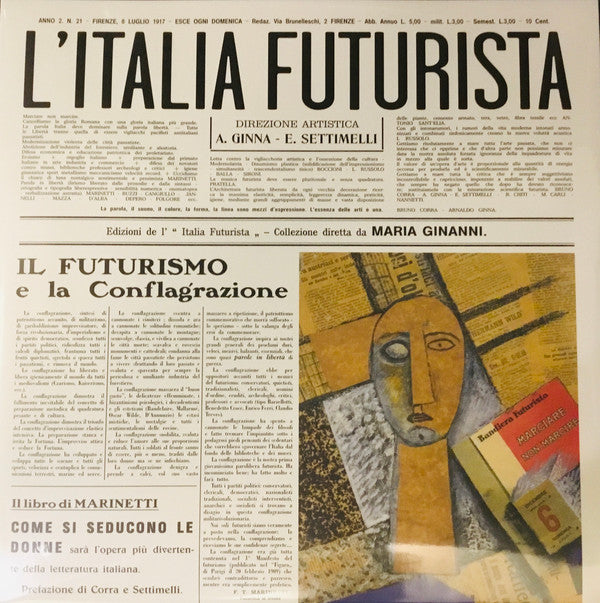 Various : La Musica Futurista Nell’Italia E Nel Mondo (2xLP, Comp, Ltd, M/Print, Num, Unofficial)