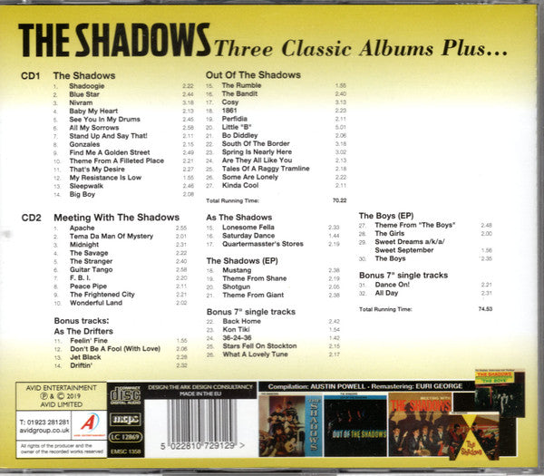 The Shadows : Three Classic Albums Plus... (2xCD, Comp)