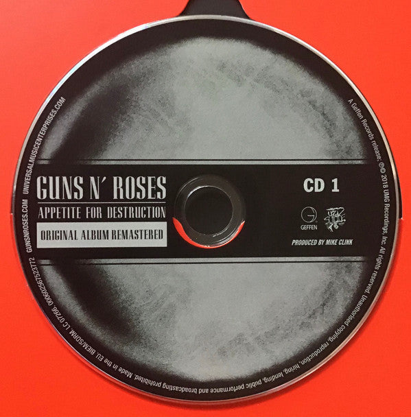 Guns N' Roses : Appetite For Destruction (Box, Sup + CD, RE, RM + CD, Comp, RM + 2xCD, Album)