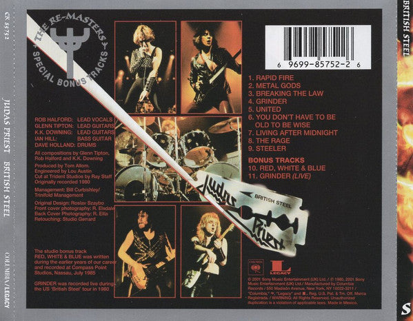 Judas Priest : British Steel (CD, Album, RE, RM, RP)