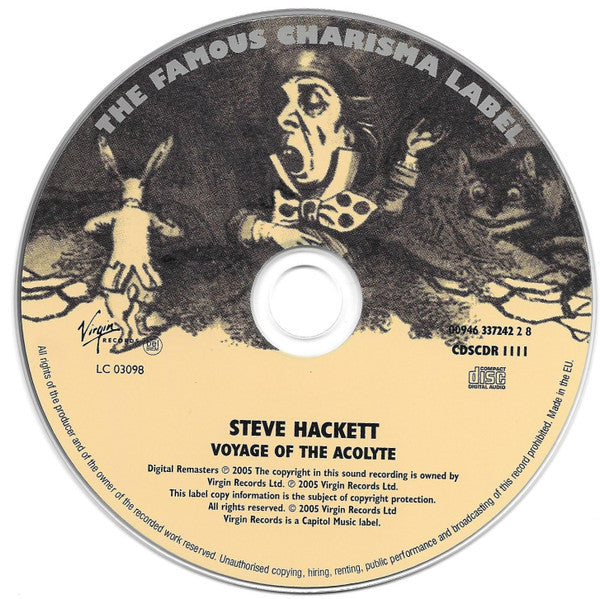 Steve Hackett : Voyage Of The Acolyte (CD, Album, RE, RM, Son)