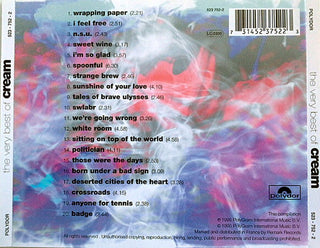 Cream (2) : The Very Best Of Cream (CD, Comp, RM, RP)