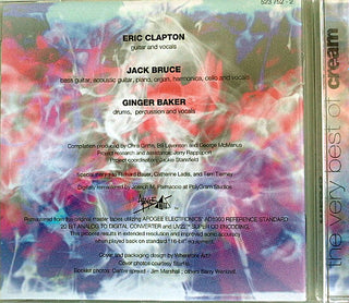 Cream (2) : The Very Best Of Cream (CD, Comp, RM, RP)