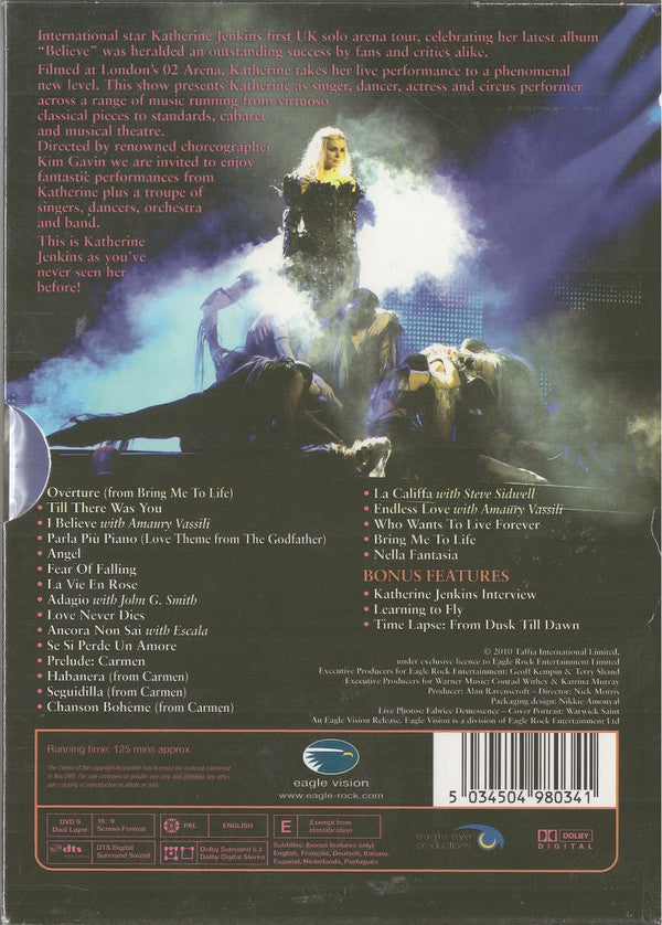 Katherine Jenkins : Believe (Live From The O2) (DVD-V, Multichannel, PAL)