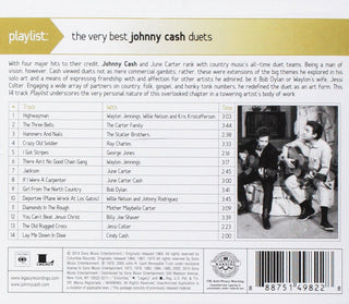 Johnny Cash : Playlist: The Very Best Johnny Cash Duets  (CD, Comp)
