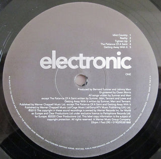 Electronic : Electronic (LP, Album, RE, RM, RP)