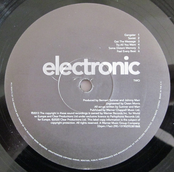 Electronic : Electronic (LP, Album, RE, RM, RP)