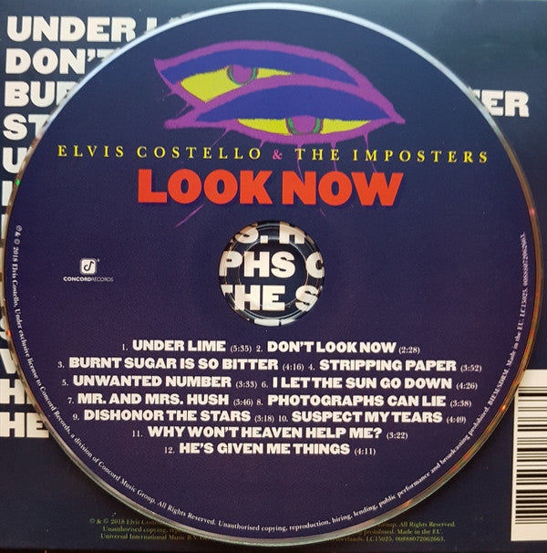 Elvis Costello & The Imposters : Look Now (CD, Album, Dig)