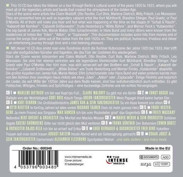 Various : Potsdamer Platz Berlin: Sounds Of An Era (10xCD, Comp + Box)